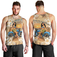 Aloha Hawaii Biker Men Tank Top Ride To Paradise LT05 - Polynesian Pride