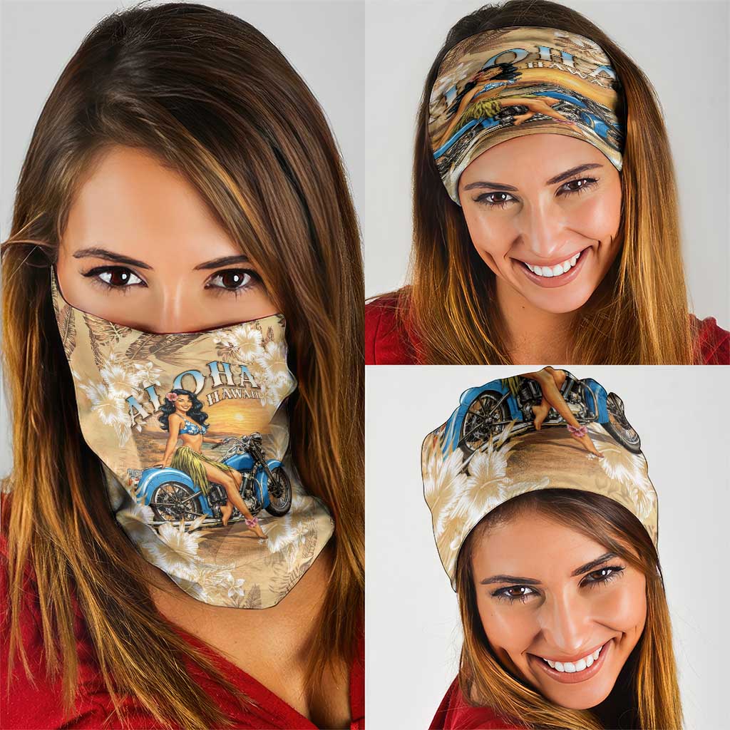Aloha Hawaii Biker Neck Gaiter Ride To Paradise LT05 - Polynesian Pride