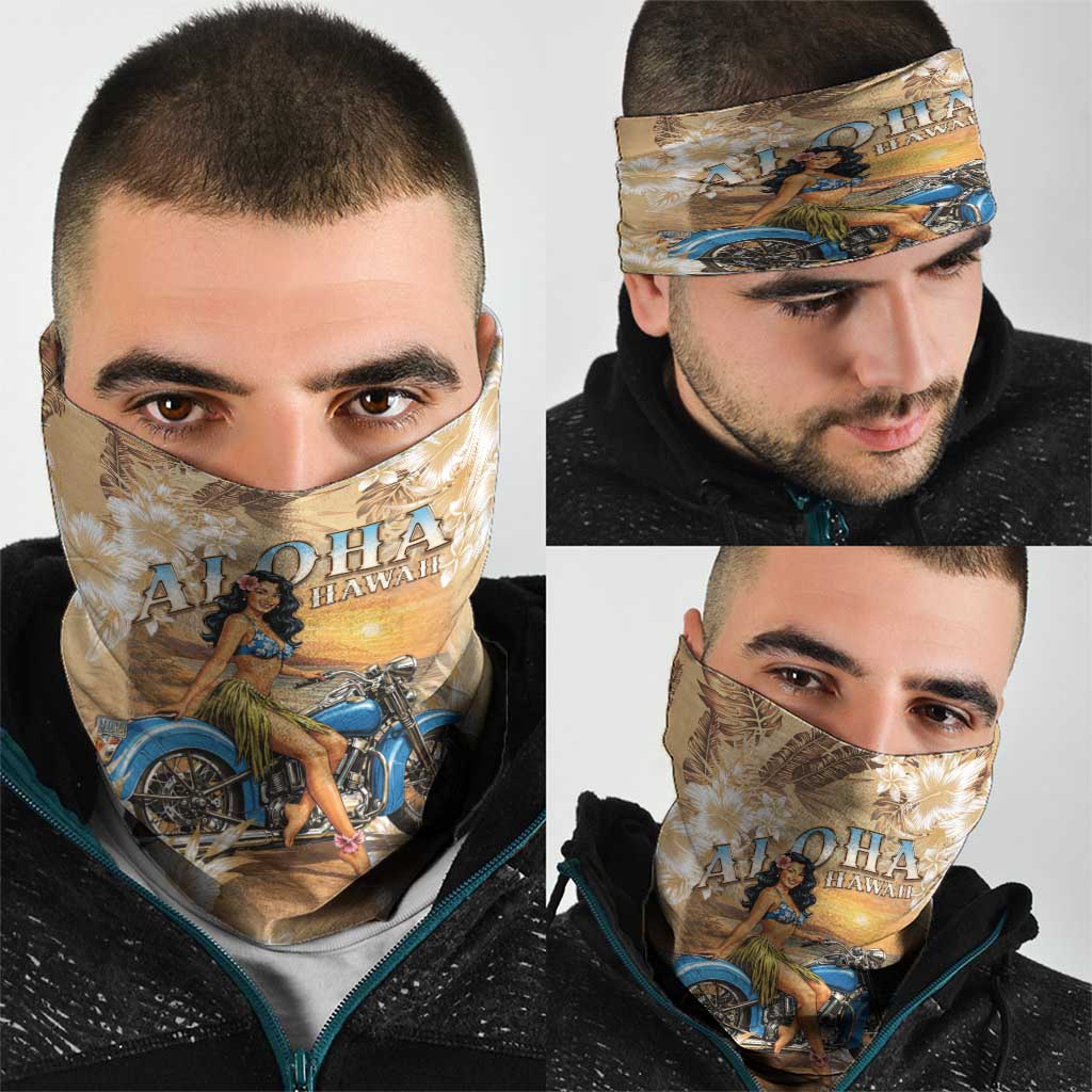 Aloha Hawaii Biker Neck Gaiter Ride To Paradise LT05 - Polynesian Pride