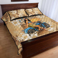 Aloha Hawaii Biker Quilt Bed Set Ride To Paradise LT05 - Polynesian Pride
