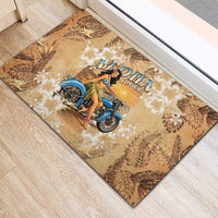 Aloha Hawaii Biker Rubber Doormat Ride To Paradise LT05 - Polynesian Pride