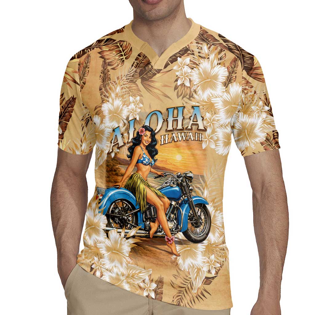 Aloha Hawaii Biker Rugby Jersey Ride To Paradise LT05 - Polynesian Pride