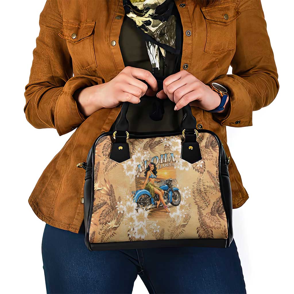 Aloha Hawaii Biker Shoulder Handbag Ride To Paradise LT05 - Polynesian Pride