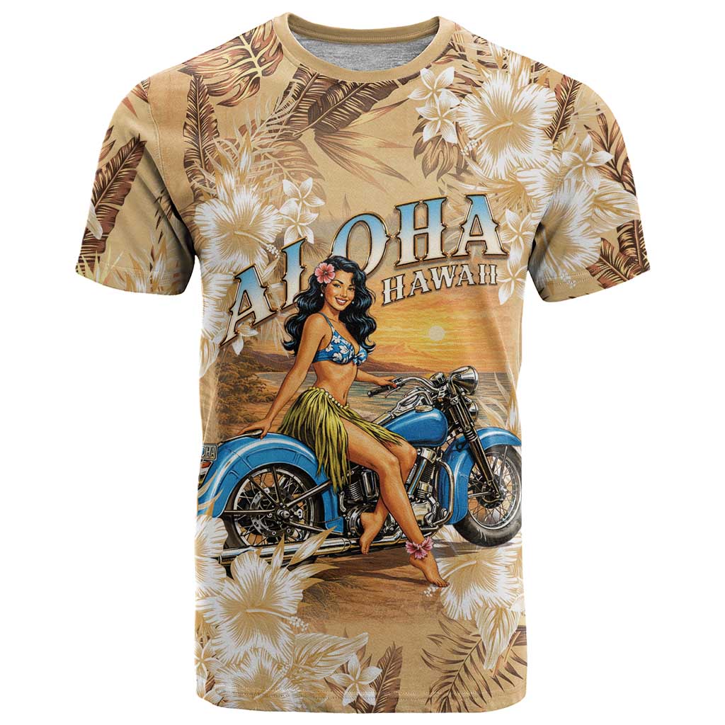 Aloha Hawaii Biker T Shirt Ride To Paradise