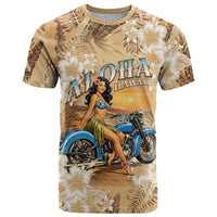 Aloha Hawaii Biker T Shirt Ride To Paradise