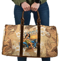 Aloha Hawaii Biker Travel Bag Ride To Paradise LT05 Beige - Polynesian Pride