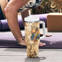 Aloha Hawaii Biker Tumbler With Handle Ride To Paradise LT05 - Polynesian Pride