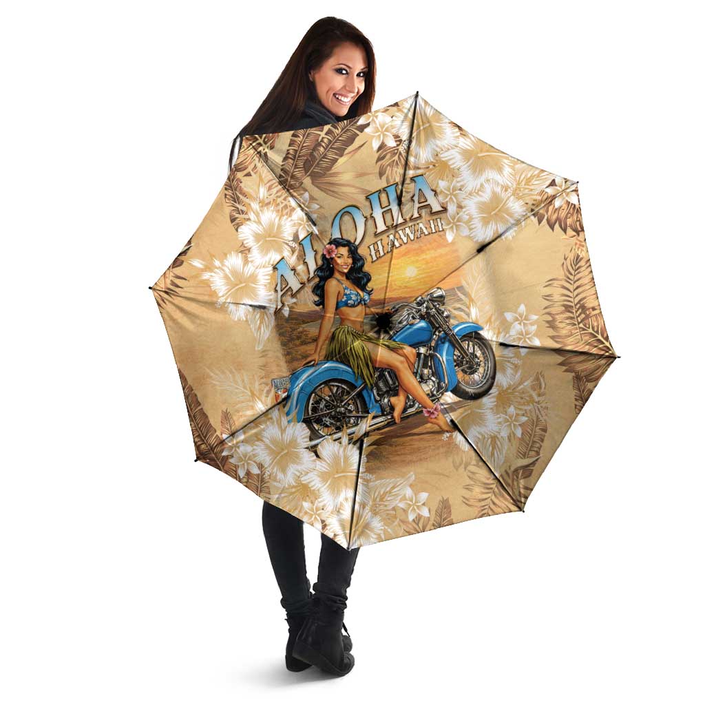 Aloha Hawaii Biker Umbrella Ride To Paradise LT05 - Polynesian Pride