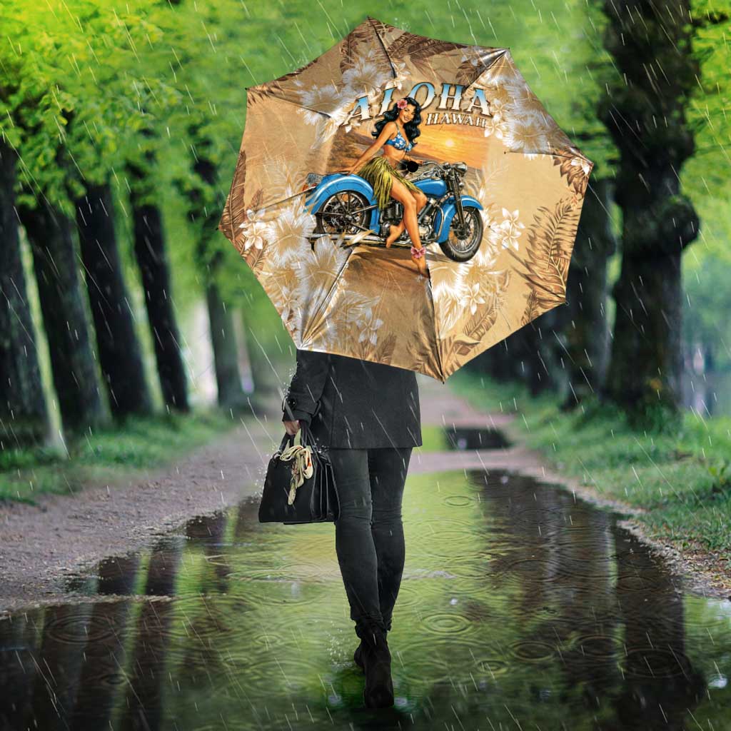 Aloha Hawaii Biker Umbrella Ride To Paradise LT05 - Polynesian Pride