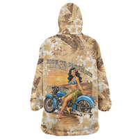 Aloha Hawaii Biker Wearable Blanket Hoodie Ride To Paradise LT05 - Polynesian Pride