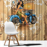 Aloha Hawaii Biker Window Curtain Ride To Paradise LT05 - Polynesian Pride
