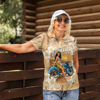 Aloha Hawaii Biker Women Polo Shirt Ride To Paradise LT05 - Polynesian Pride