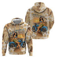 Aloha Hawaii Biker Zip Hoodie Ride To Paradise