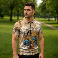 Aloha Hawaii Biker Zipper Polo Shirt Ride To Paradise LT05 - Polynesian Pride