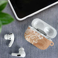 Polynesian Women's Day AirPods Case Brown Hibiscus Flowers With Polynesian Pattern LT05 - Polynesian Pride