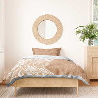 Polynesian Women's Day Bedding Set Brown Hibiscus Flowers With Polynesian Pattern LT05 - Polynesian Pride
