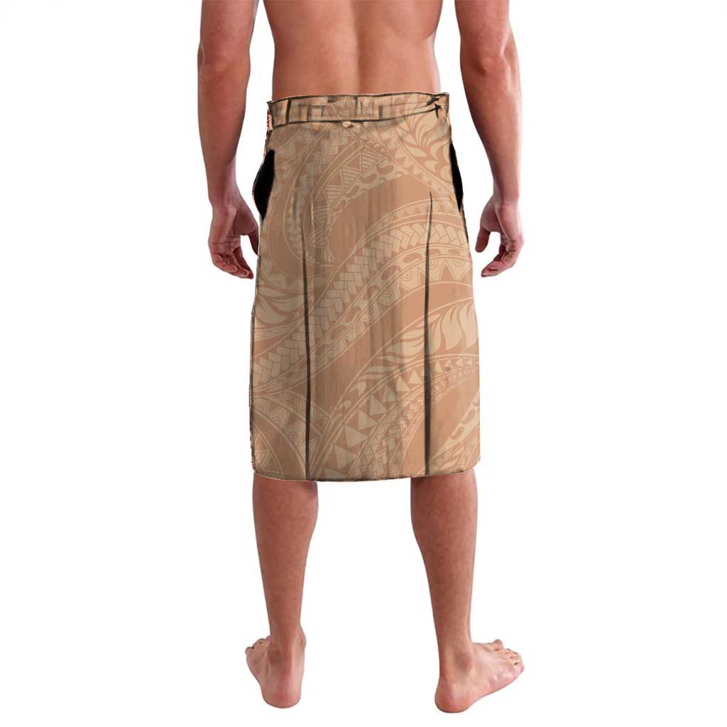 Polynesian Women's Day Lavalava Brown Hibiscus Flowers With Polynesian Pattern LT05 - Polynesian Pride