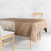 Polynesian Women's Day Tablecloth Brown Hibiscus Flowers With Polynesian Pattern LT05 - Polynesian Pride