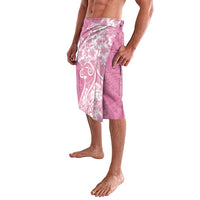 Polynesian Women's Day Lavalava Pink Hibiscus Flowers With Polynesian Pattern LT05 - Polynesian Pride