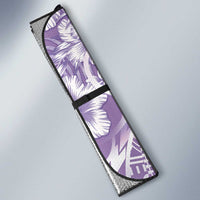 Polynesian Women's Day Auto Sun Shade Purple Hibiscus Flowers With Polynesian Pattern LT05 - Polynesian Pride
