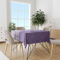 Polynesian Women's Day Tablecloth Purple Hibiscus Flowers With Polynesian Pattern LT05 - Polynesian Pride