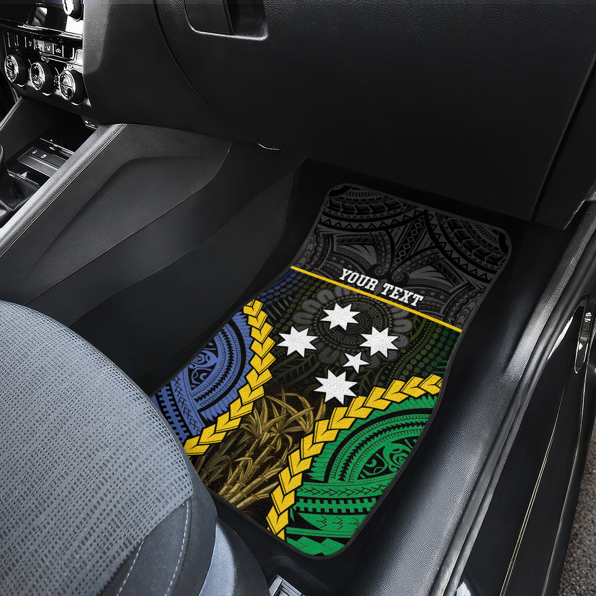 Personalised South Sea Islanders And Gilbert Islands Car Mats Kanakas Polynesian Pattern LT05 - Polynesian Pride