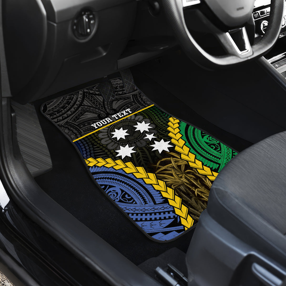 Personalised South Sea Islanders And Gilbert Islands Car Mats Kanakas Polynesian Pattern LT05 - Polynesian Pride