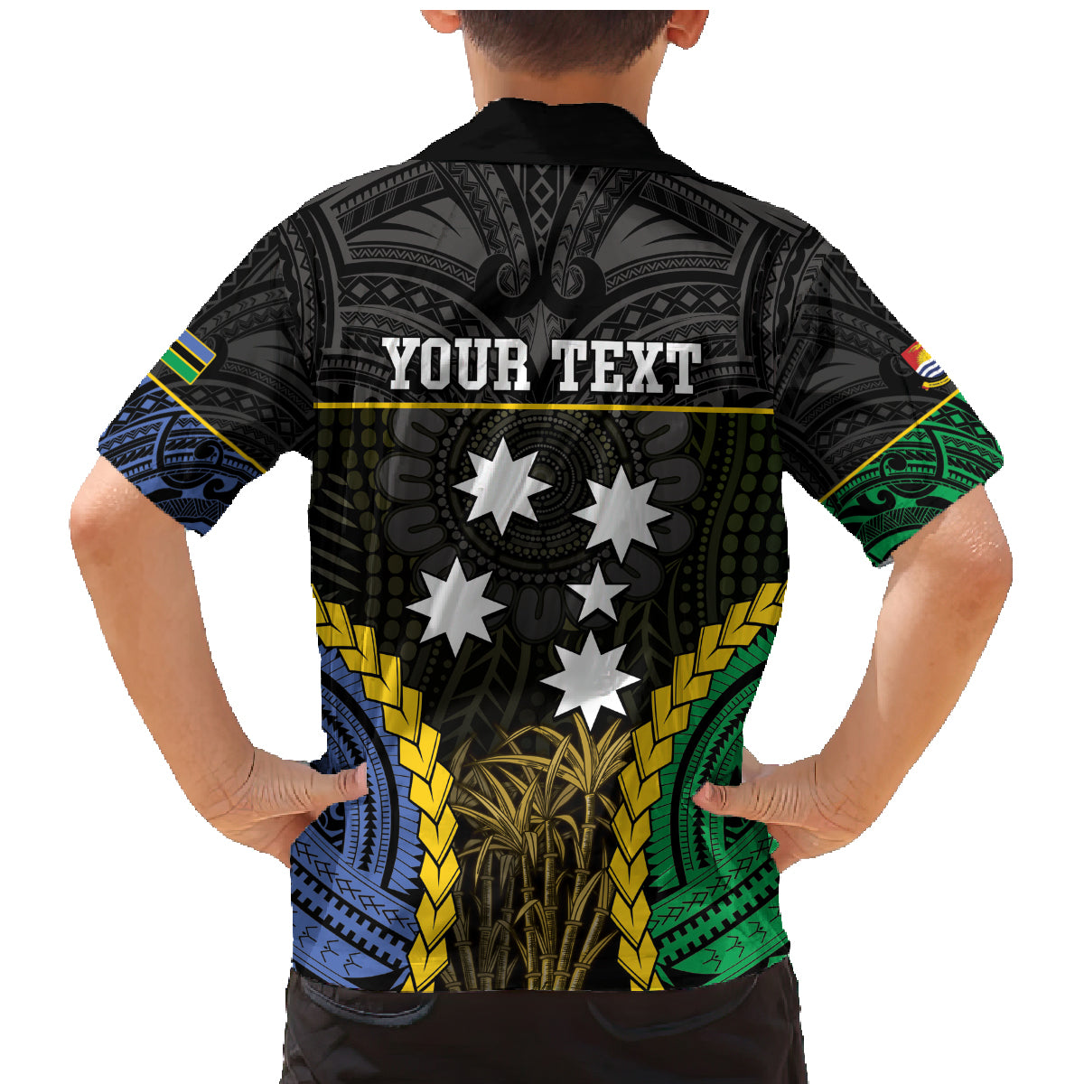 Personalised South Sea Islanders And Gilbert Islands Family Matching Mermaid Dress and Hawaiian Shirt Kanakas Polynesian Pattern