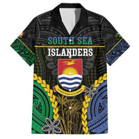 Personalised South Sea Islanders And Gilbert Islands Hawaiian Shirt Kanakas Polynesian Pattern LT05 Black - Polynesian Pride