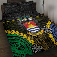 South Sea Islanders And Gilbert Islands Quilt Bed Set Kanakas Polynesian Pattern LT05 Black - Polynesian Pride
