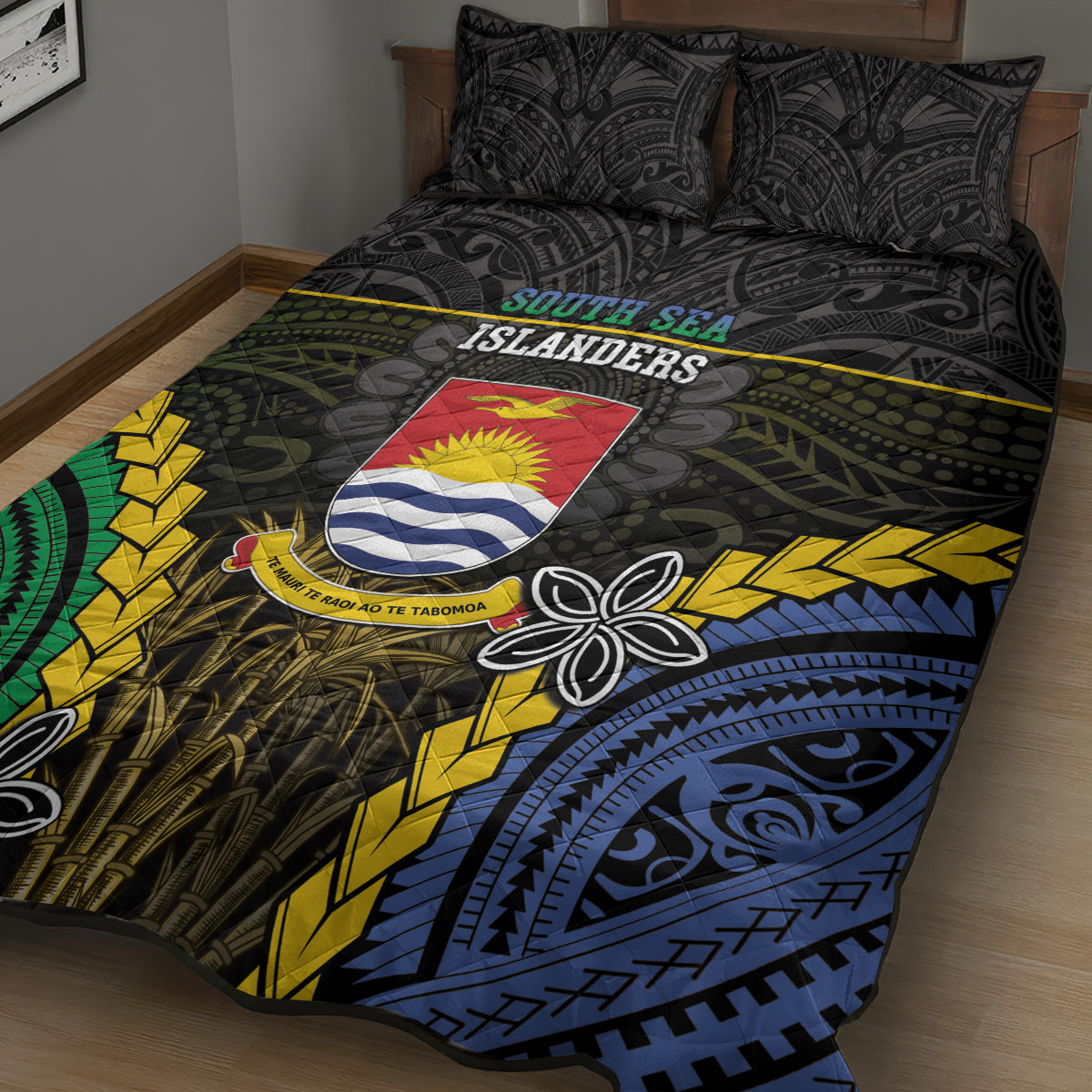 South Sea Islanders And Gilbert Islands Quilt Bed Set Kanakas Polynesian Pattern LT05 - Polynesian Pride