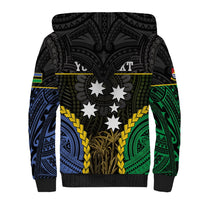 Personalised South Sea Islanders And Gilbert Islands Sherpa Hoodie Kanakas Polynesian Pattern LT05 - Polynesian Pride