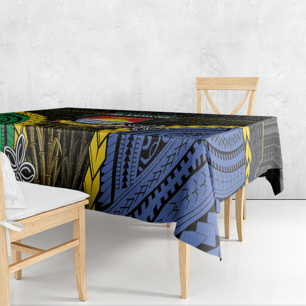 South Sea Islanders And Gilbert Islands Tablecloth Kanakas Polynesian Pattern LT05 - Polynesian Pride