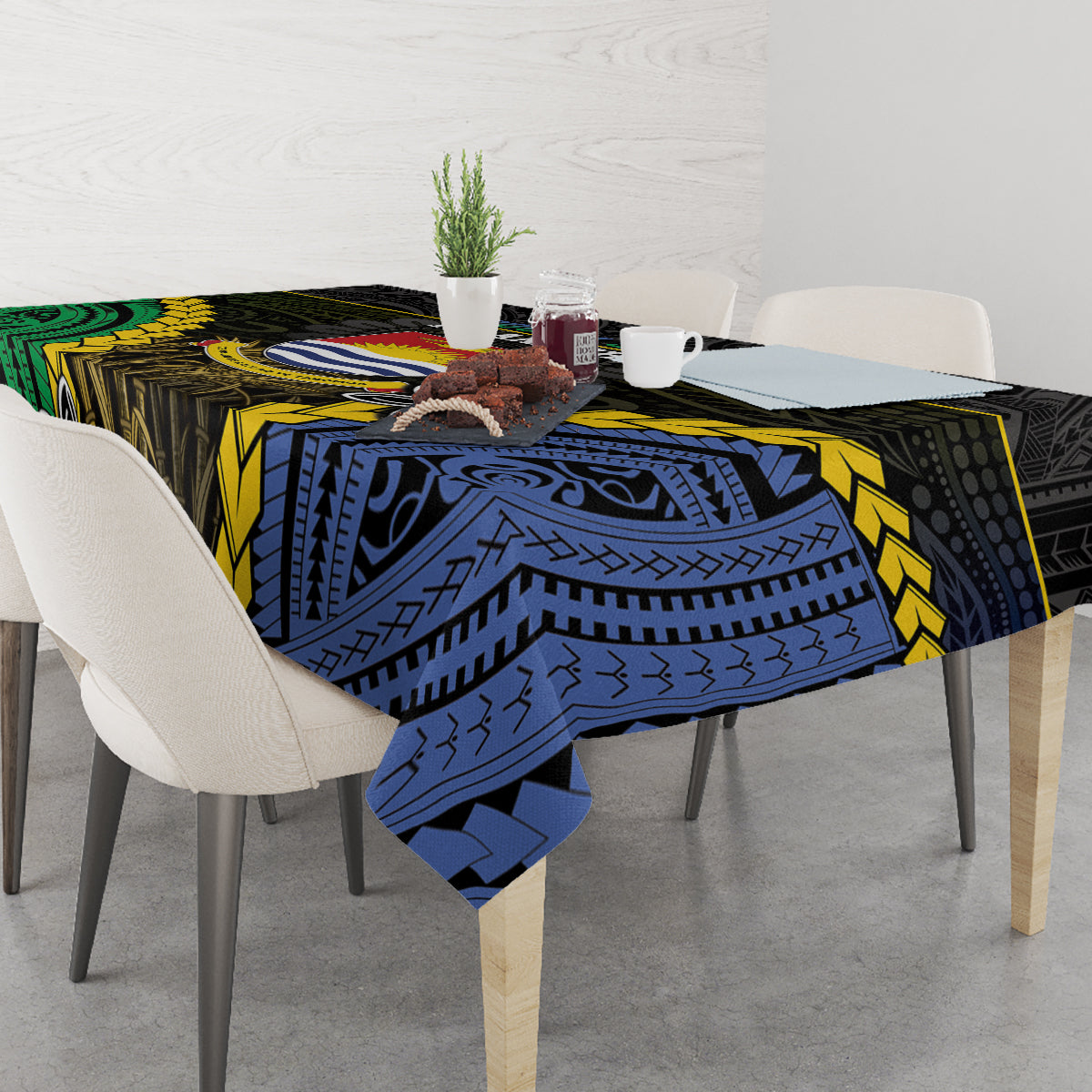 South Sea Islanders And Gilbert Islands Tablecloth Kanakas Polynesian Pattern LT05 - Polynesian Pride