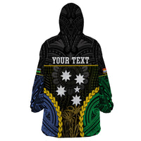 Personalised South Sea Islanders And Gilbert Islands Wearable Blanket Hoodie Kanakas Polynesian Pattern LT05 - Polynesian Pride
