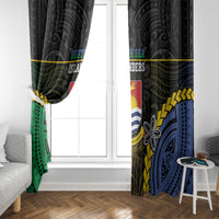 South Sea Islanders And Gilbert Islands Window Curtain Kanakas Polynesian Pattern LT05 - Polynesian Pride