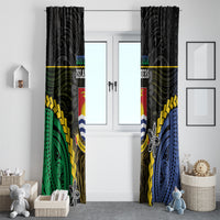 South Sea Islanders And Gilbert Islands Window Curtain Kanakas Polynesian Pattern LT05 - Polynesian Pride
