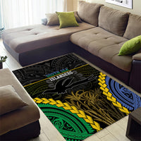 South Sea Islanders And New Ireland Area Rug Kanakas Polynesian Pattern