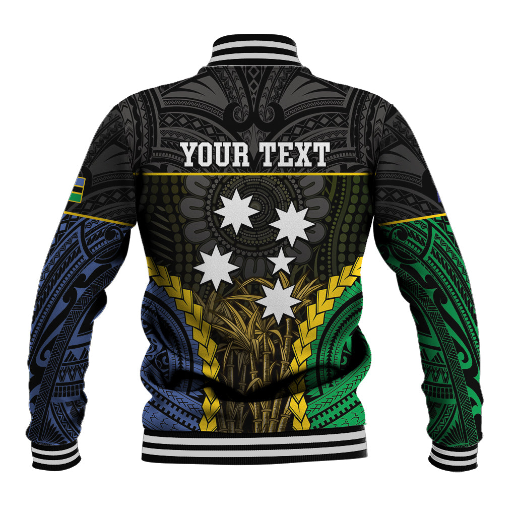 Personalised South Sea Islanders And New Ireland Baseball Jacket Kanakas Polynesian Pattern LT05 - Polynesian Pride
