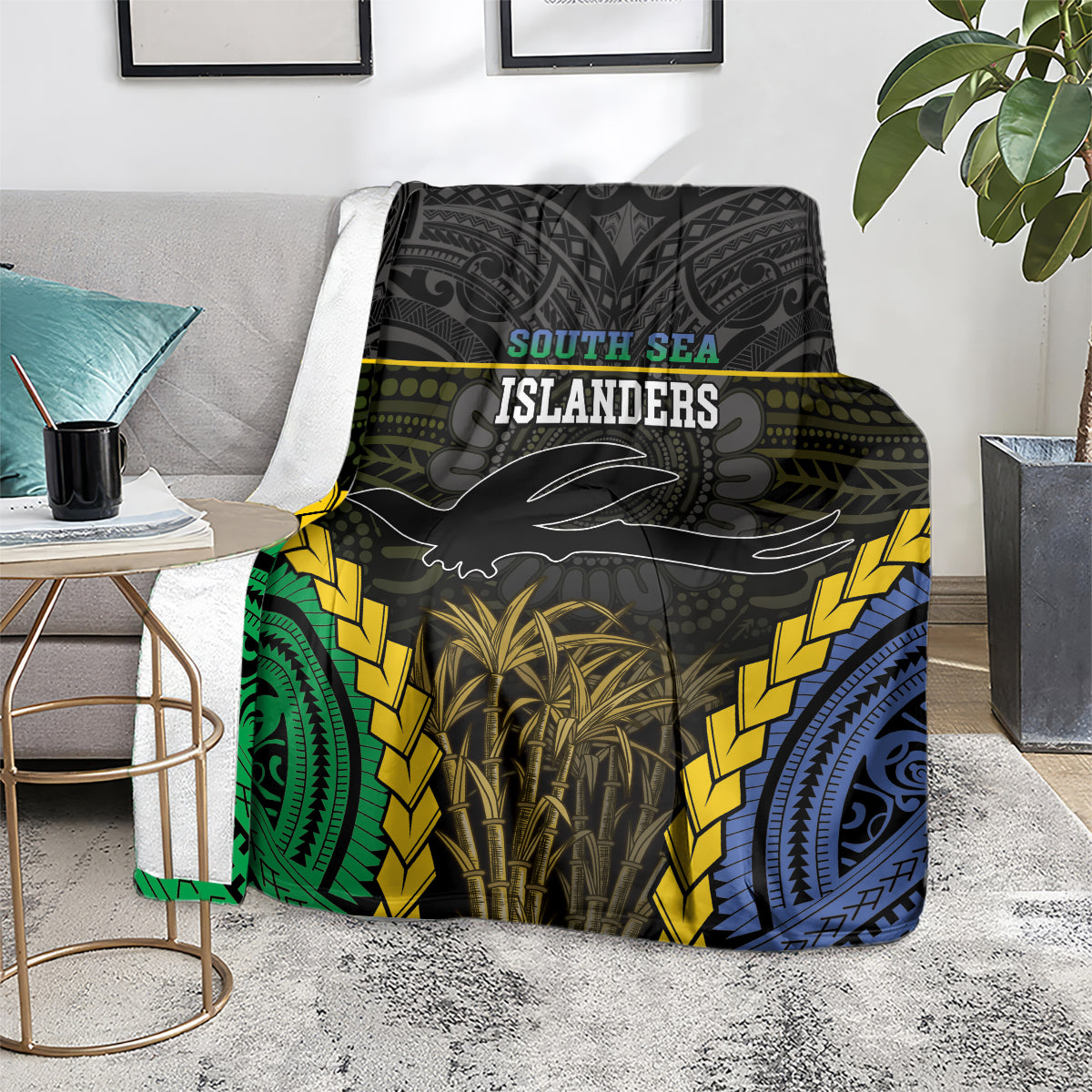 South Sea Islanders And New Ireland Blanket Kanakas Polynesian Pattern LT05 - Polynesian Pride