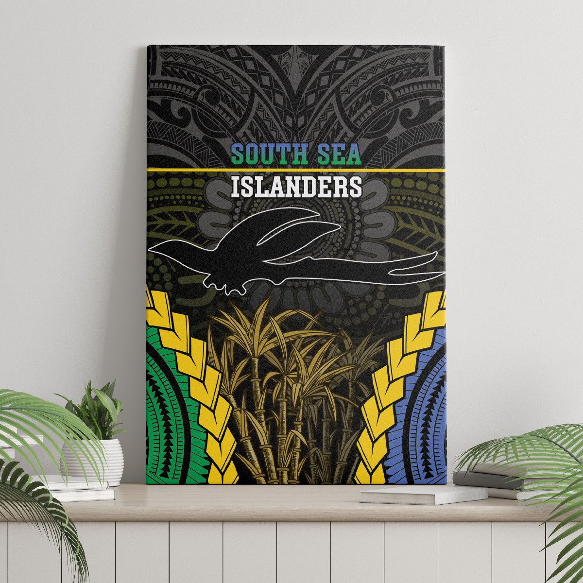 South Sea Islanders And New Ireland Canvas Wall Art Kanakas Polynesian Pattern LT05 - Polynesian Pride