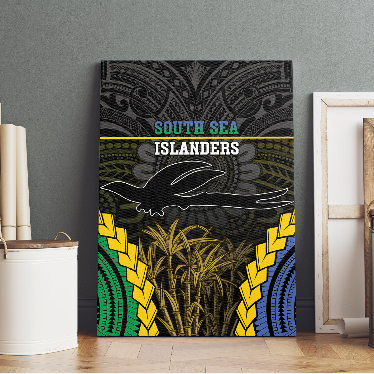 South Sea Islanders And New Ireland Canvas Wall Art Kanakas Polynesian Pattern LT05 - Polynesian Pride