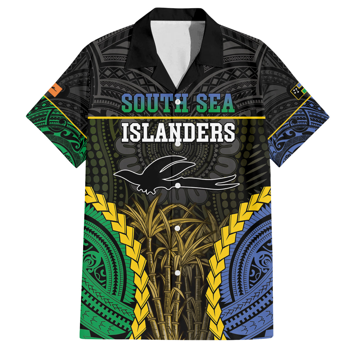 Personalised South Sea Islanders And New Ireland Family Matching Puletasi and Hawaiian Shirt Kanakas Polynesian Pattern