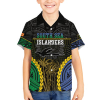 Personalised South Sea Islanders And New Ireland Family Matching Tank Maxi Dress and Hawaiian Shirt Kanakas Polynesian Pattern