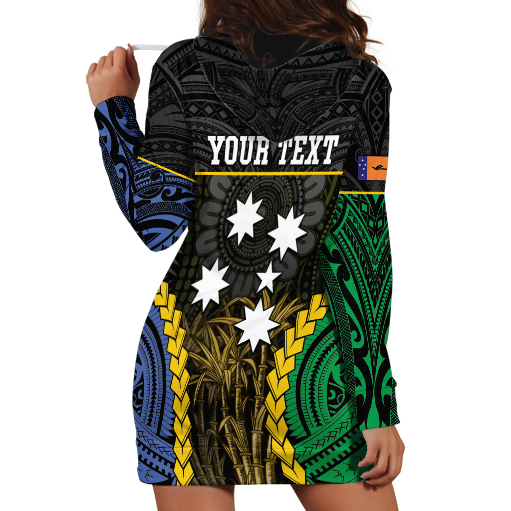 Personalised South Sea Islanders And New Ireland Hoodie Dress Kanakas Polynesian Pattern LT05 - Polynesian Pride