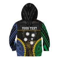 Personalised South Sea Islanders And New Ireland Kid Hoodie Kanakas Polynesian Pattern