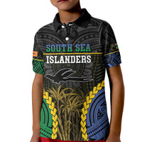 Personalised South Sea Islanders And New Ireland Kid Polo Shirt Kanakas Polynesian Pattern