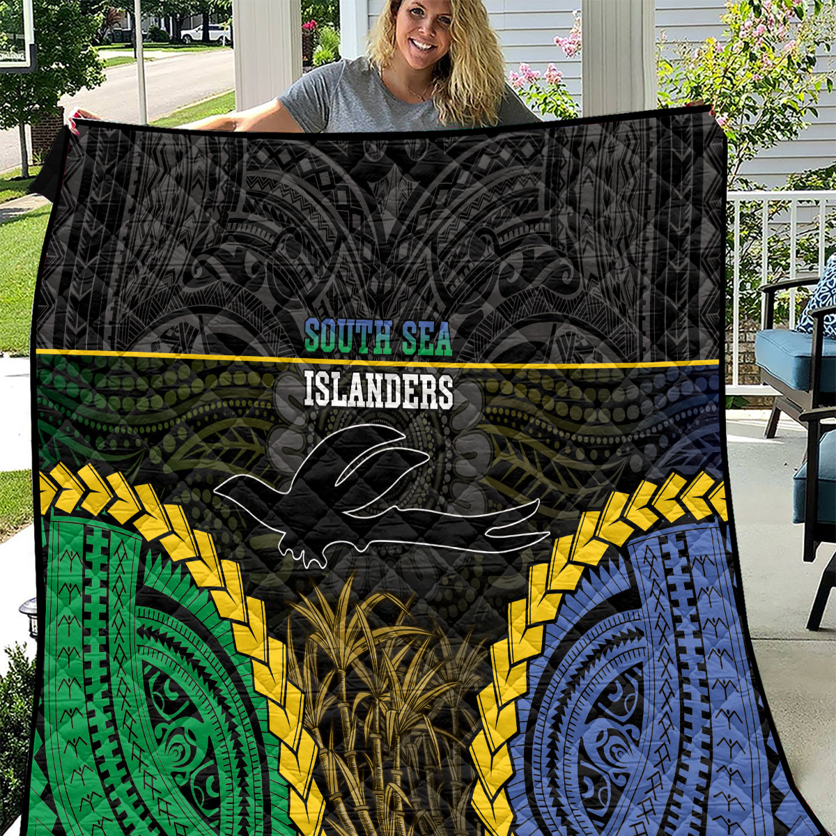 South Sea Islanders And New Ireland Quilt Kanakas Polynesian Pattern