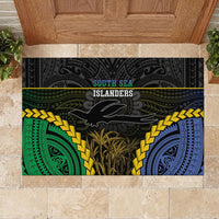 South Sea Islanders And New Ireland Rubber Doormat Kanakas Polynesian Pattern LT05 - Polynesian Pride