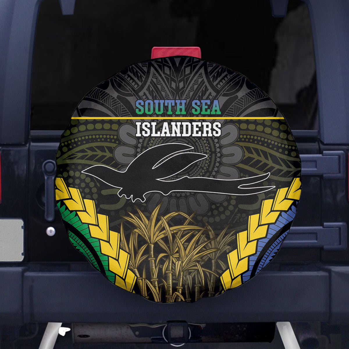South Sea Islanders And New Ireland Spare Tire Cover Kanakas Polynesian Pattern LT05 - Polynesian Pride